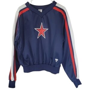 7307 * Varsity Spirt Fashions Pullover Sweatshirt Blue Size L Made in USA